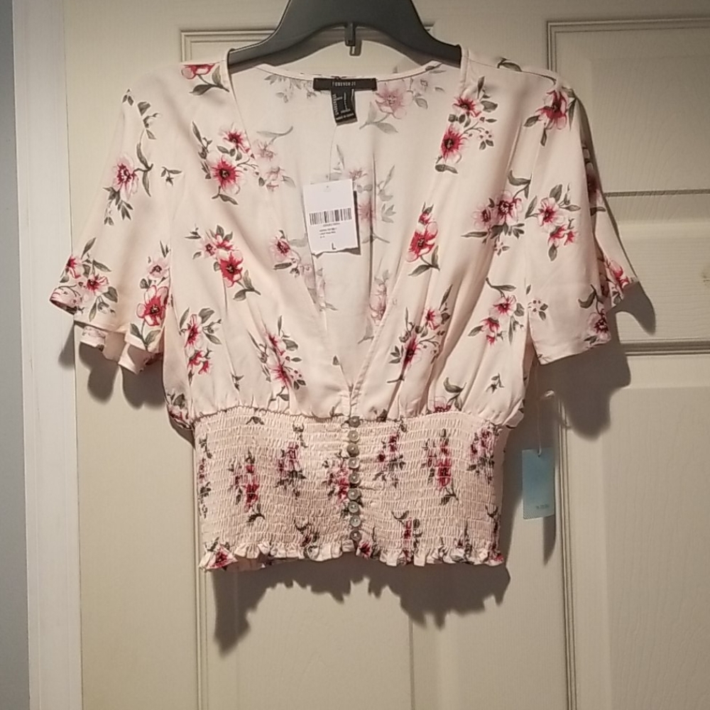Floral top (never worn)